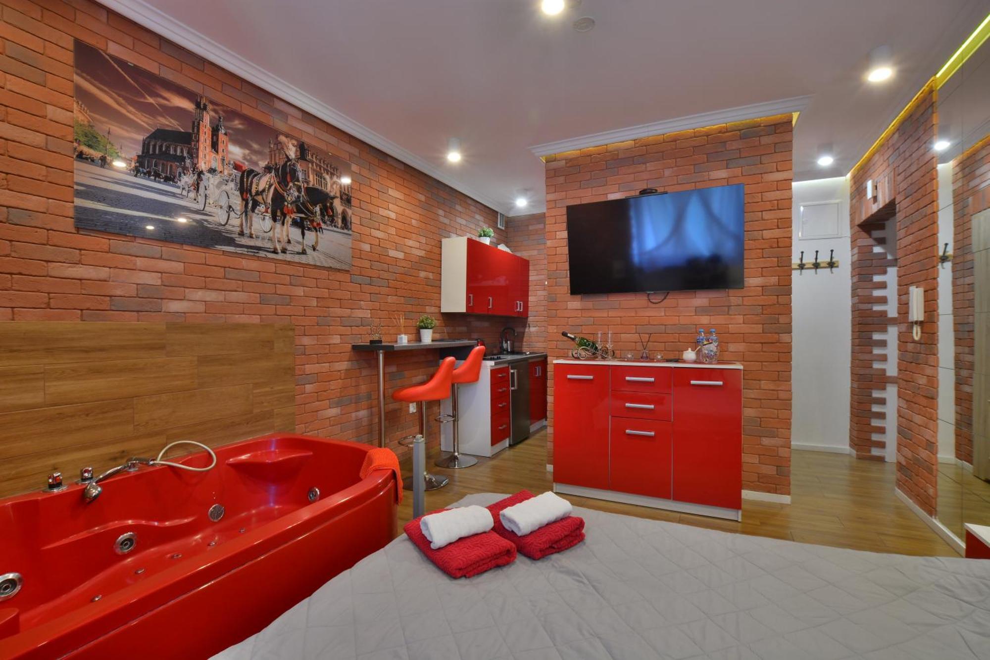 Jacuzzi Apartment Red Kraków Zewnętrze zdjęcie